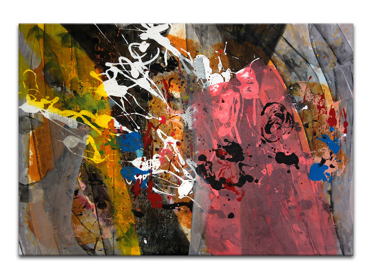 Moderne slike u galeriji MAG - apstraktna slika Sjećam se akril na hameru 100x70 cm