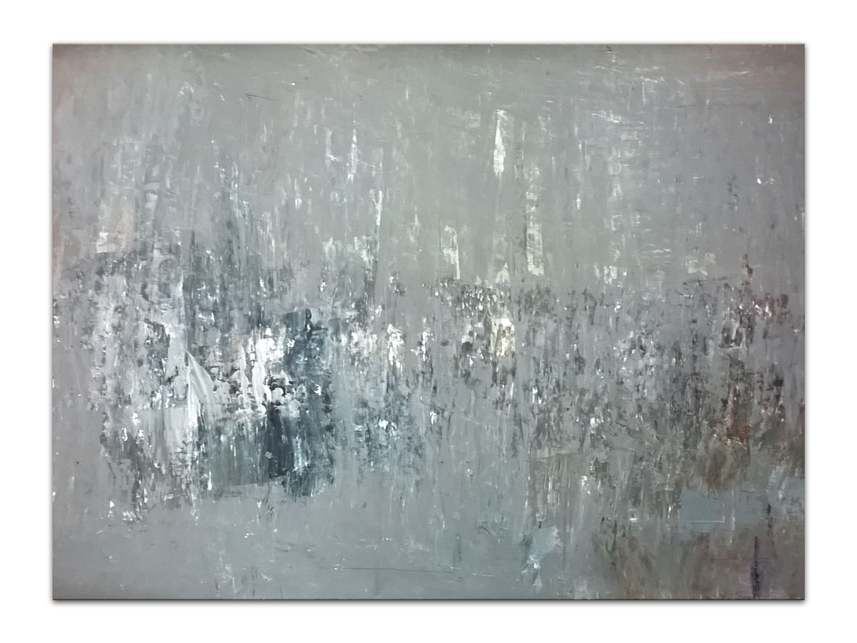 Suvremena umjetnost u galeriji slika MAG - originalna apstraktna slika Siva eminencija akril na hameru 100x65 cm