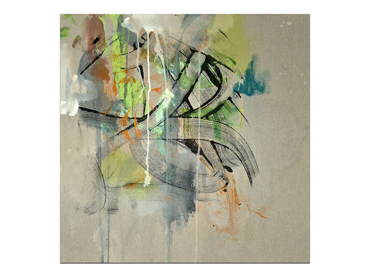 Moderne slike u galeriji MAG - apstraktna slika Fragmenti sjećanja Akril na platnu 60x60 cm