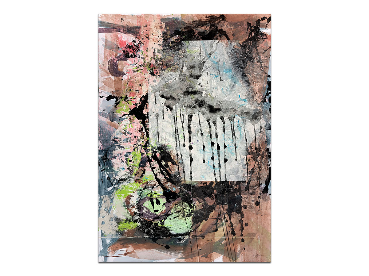Moderne slike u galeriji MAG - apstraktna slika Stara pjesma akril na hameru 100x70 cm