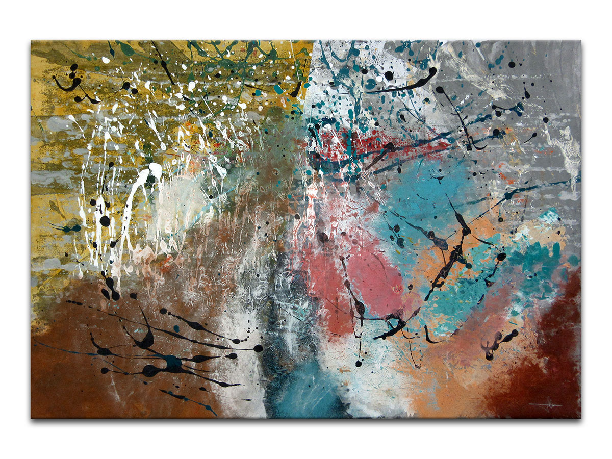 Moderne slike u galeriji MAG - apstraktna slika Skrivene čežnje akril na hameru 100x70 cm