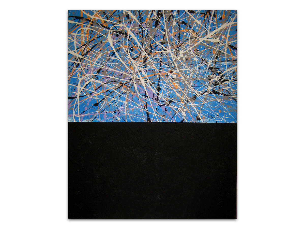 Stan uređenje slikama iz galerije MAG - Po danu i noći - apstraktna slika na platnu 50x40 cm