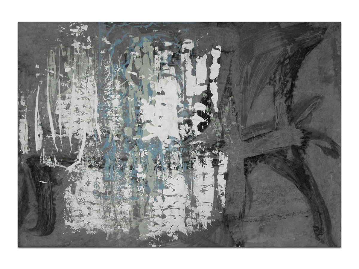 Moderne slike u galeriji MAG - apstraktna slika Apsorbirani mrak akril na hameru 100x70 cm