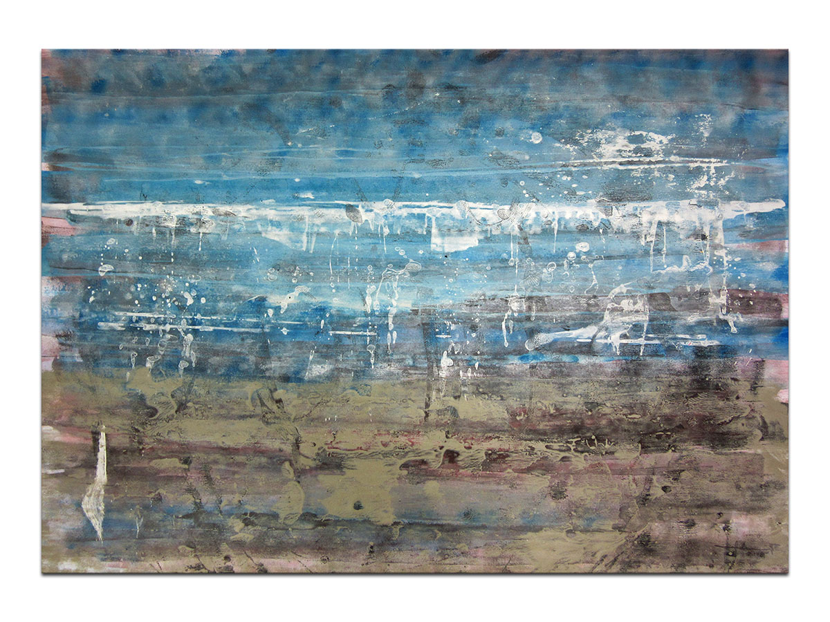 Moderne slike u galeriji MAG - apstraktna slika Ledena mora akril na hameru 100x70 cm
