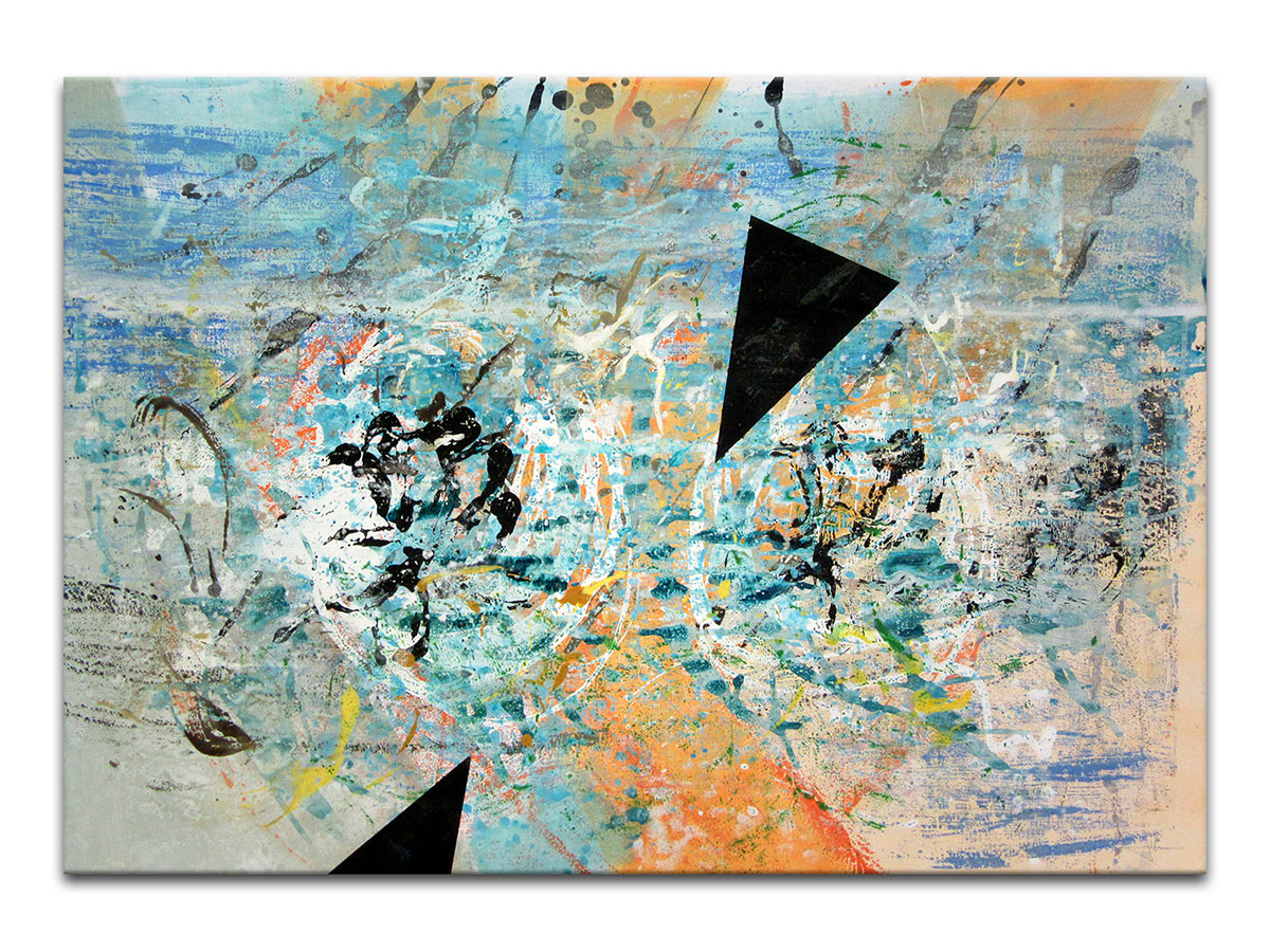 Moderne slike u galeriji MAG - apstraktna slika Kote maštanja akril na hameru 100x70 cm