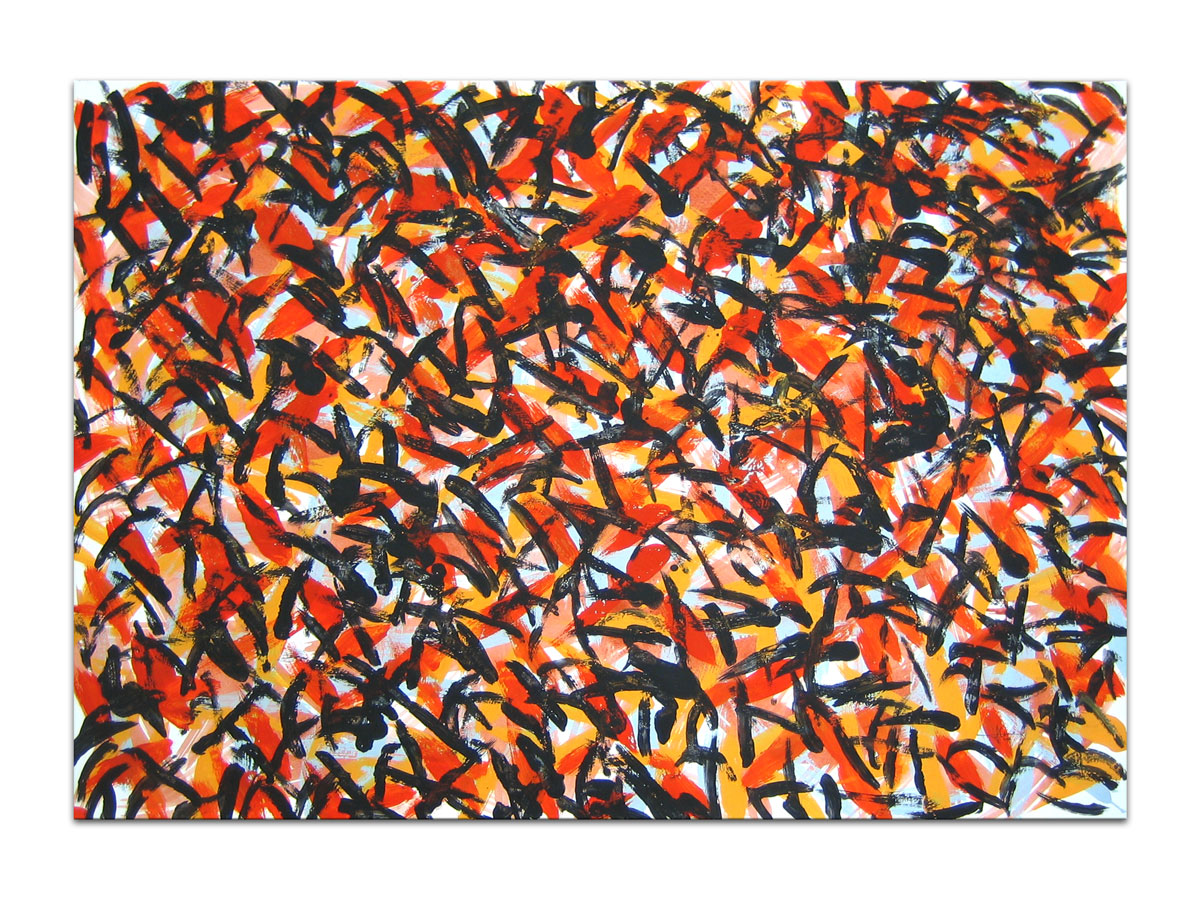 Online galerija slika MAG - apstraktna slika Boje kasnog ljeta Akril na hameru 100x70 cm