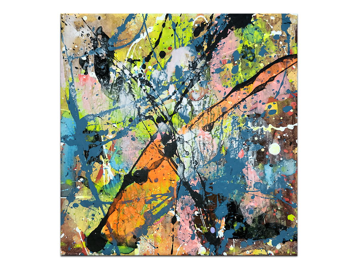 Moderne slike u galeriji MAG - apstraktna slika Formiranje misli II Akril na platnu 25x25 cm