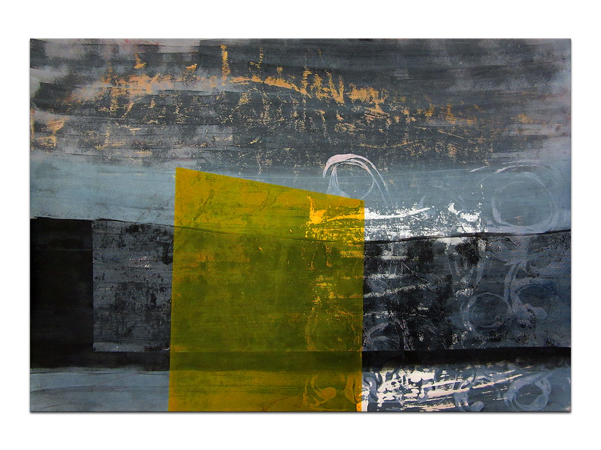 Moderne slike u galeriji MAG - apstraktna slika Osunčani segment akril na hameru 100x70 cm
