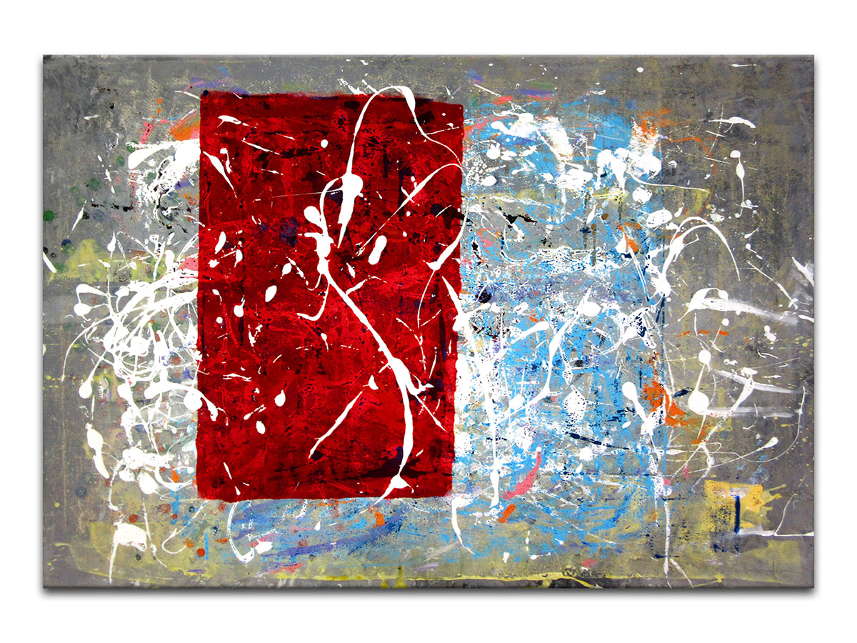 Moderne slike u galeriji MAG - apstraktna slika Segment topline akril na hameru 100x70 cm