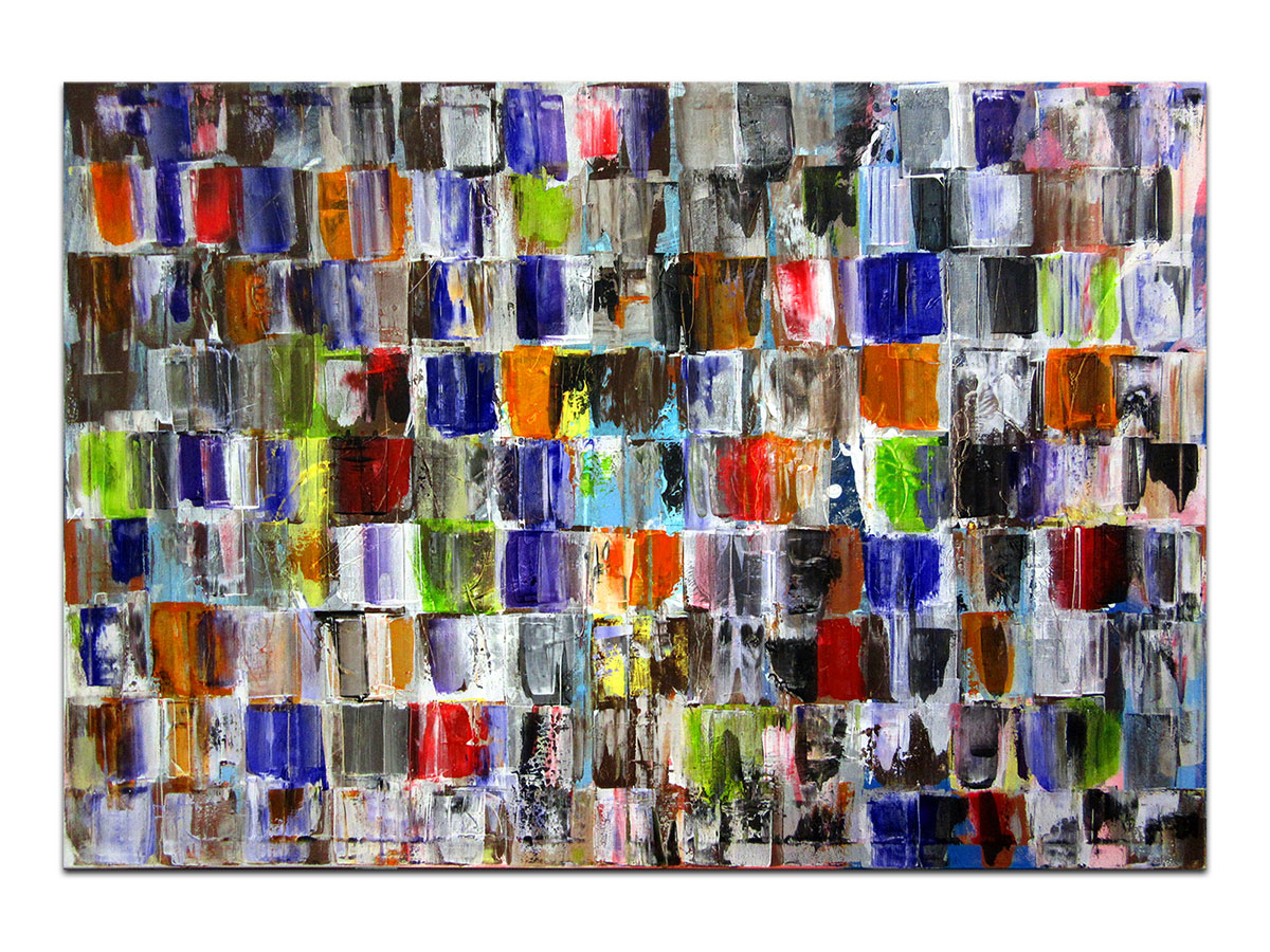 Moderne slike u galeriji MAG - apstraktna slika Slojevi nježnosti VI akril na napetom platnu 130x90 cm
