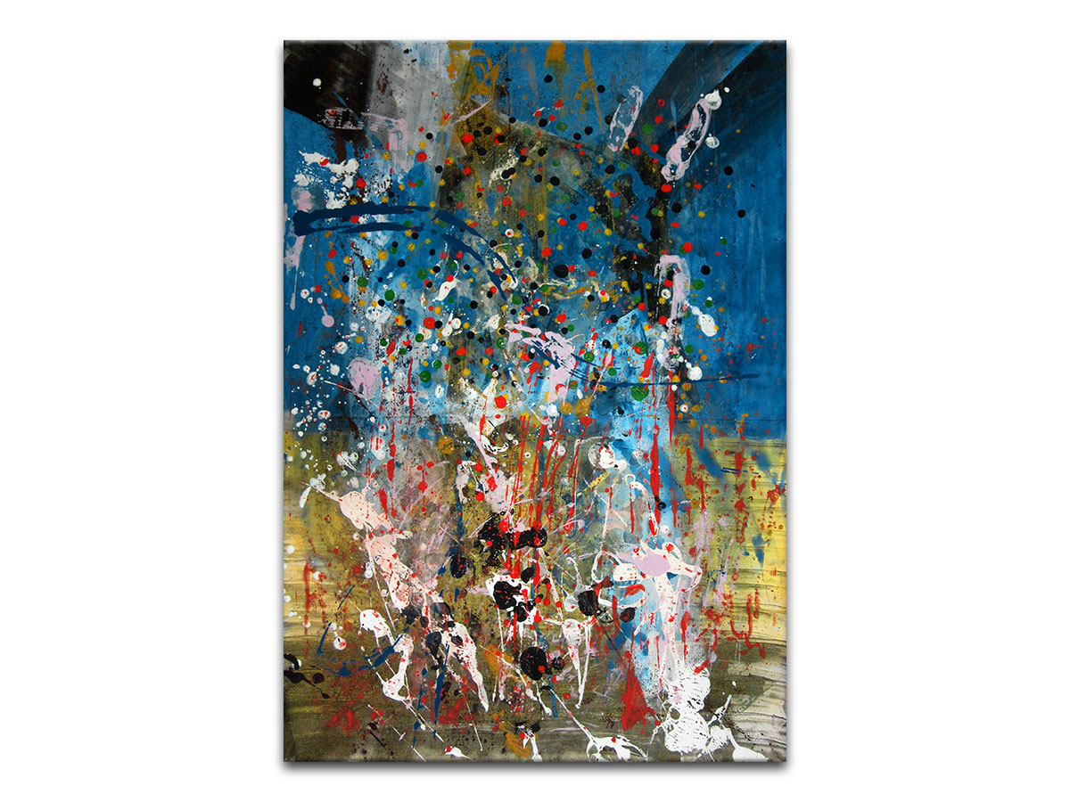 Moderne slike u galeriji MAG - apstraktna slika Traganja akril na hameru 100x70 cm
