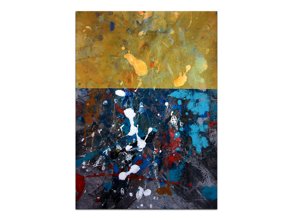 Moderne slike u galeriji MAG - apstraktna slika Zlatno nebo II akril na hameru 41x29 cm