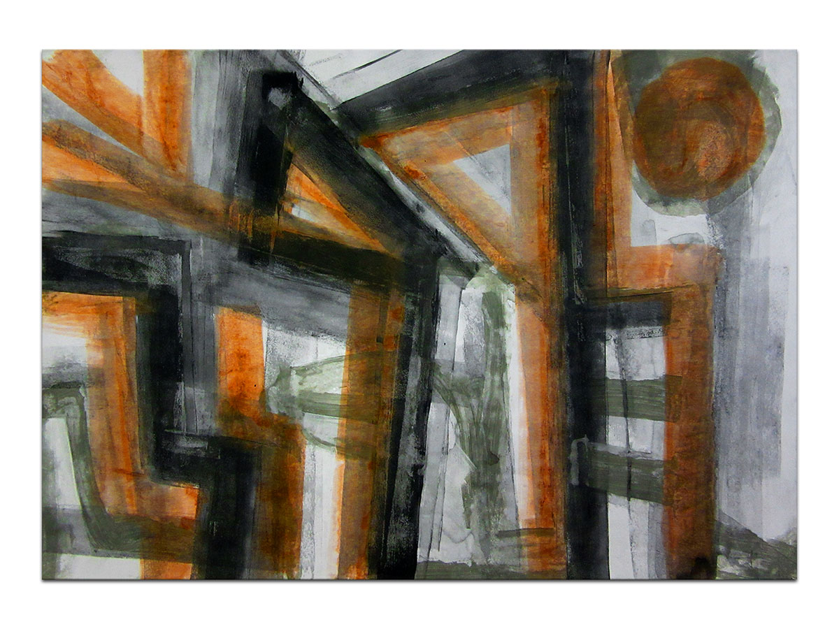 Moderne slike u galeriji MAG - apstraktna slika Bezbrižnost akril na hameru 100x70 cm