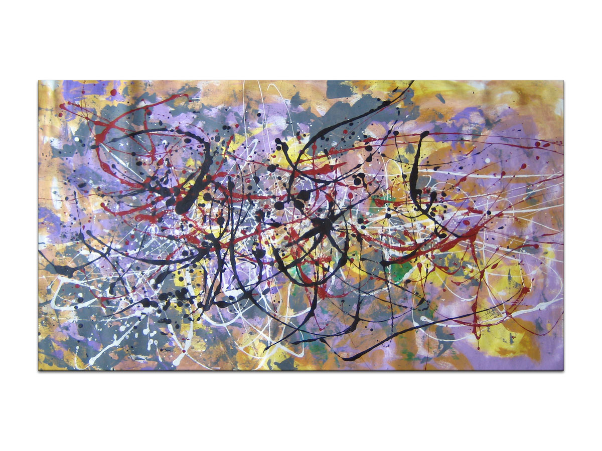 Umjetnička galerija Split - MAG galerija - apstraktna slika Razum i osjećaji 2 akril na platnu 110x60 cm