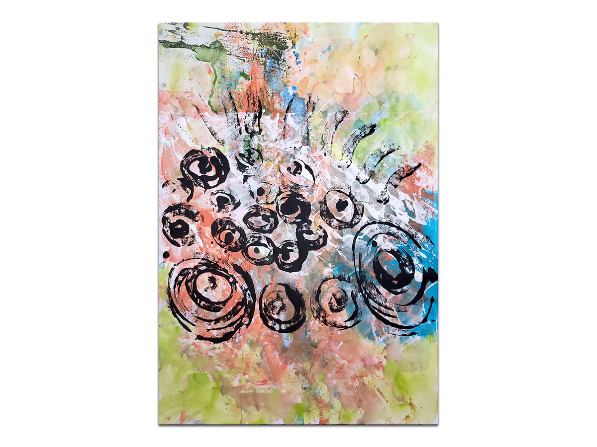 Moderne slike u galeriji MAG - apstraktna slika Seraphim akril na hameru 100x70 cm