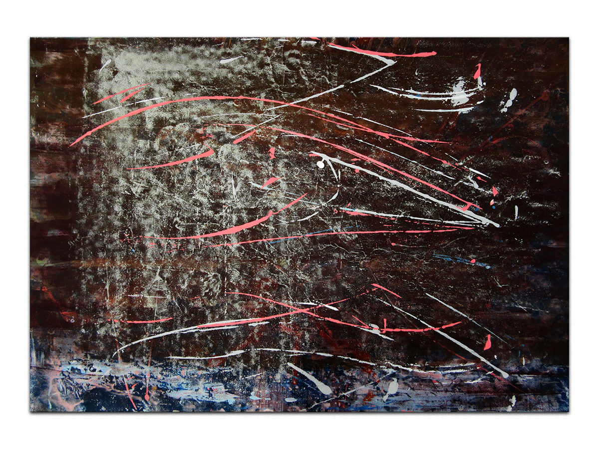 Moderne slike u galeriji MAG - apstraktna slika Linije života akril na hameru 100x70 cm