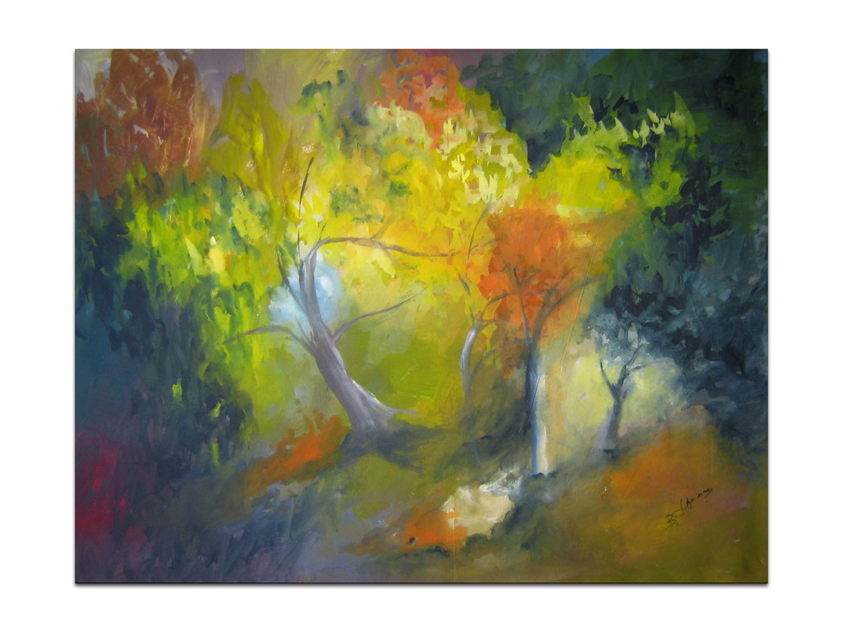 Galerija slika u Zagrebu online prodajna galerija MAG - Usnula šuma - slika na platnu 80x60 cm