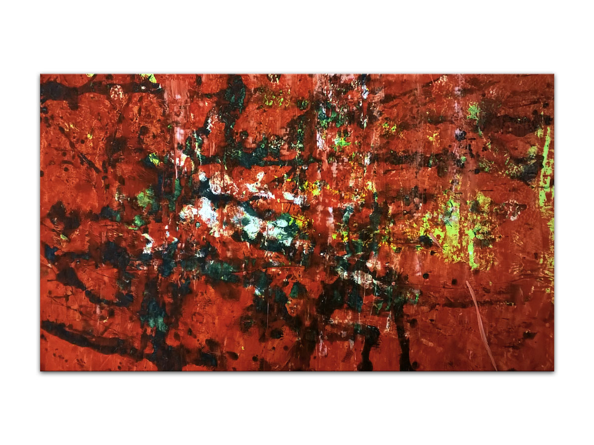 Uređenje ureda slikama galerije MAG - originalna apstraktna slika Energy of desire akril na platnu 60x35 cm