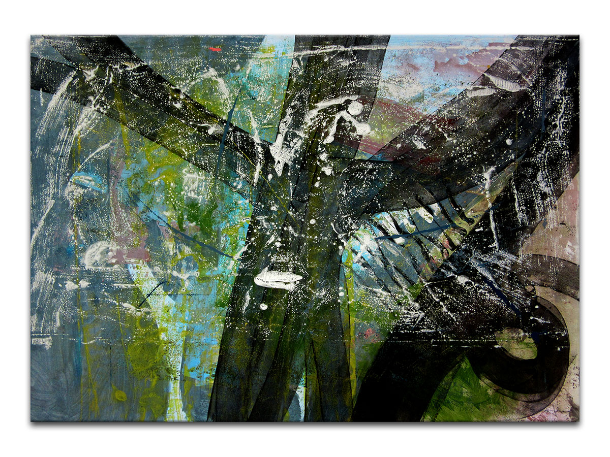 Moderne slike u galeriji MAG - apstraktna slika Mudrost prirode akril na hameru 100x70 cm