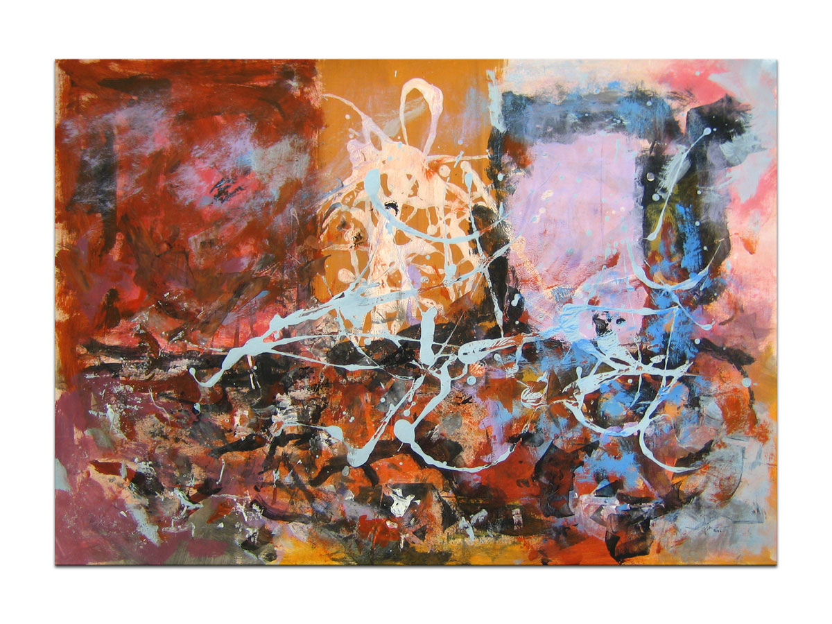 Prodajna galerija MAG - apstraktna slika Između jave i sna Akril na hameru 100x70 cm