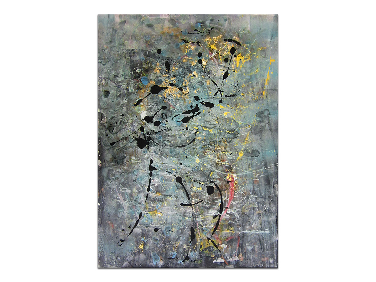 Moderne slike u galeriji MAG - apstraktna slika Sjaj u tami II akril na hameru 70x50 cm