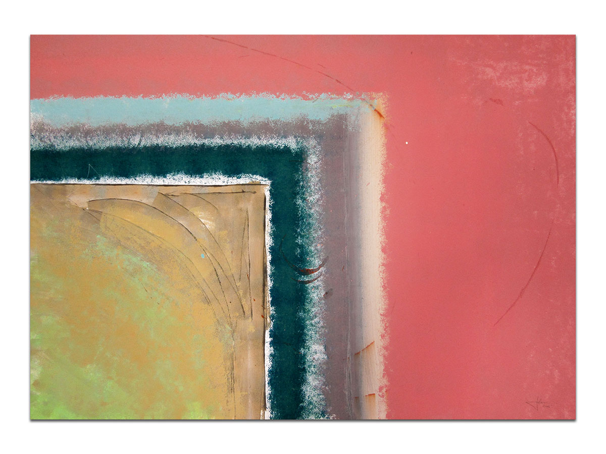 Moderna galerija apstraktnih slika MAG - apstraktna slika Mimo okvira akril na hameru 100x70 cm