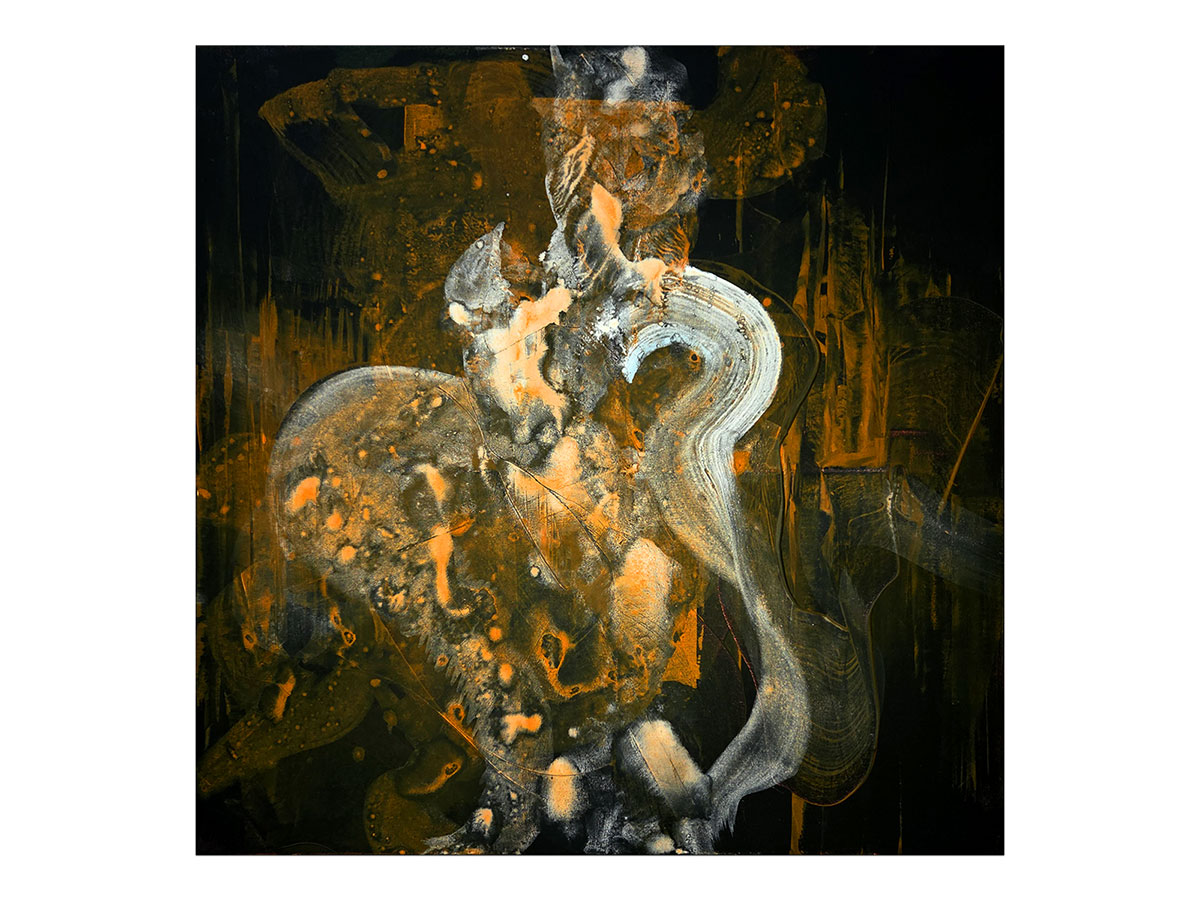 Moderne slike u galeriji MAG - apstraktna slika Noćna komešanja Akril na platnu 70x70 cm