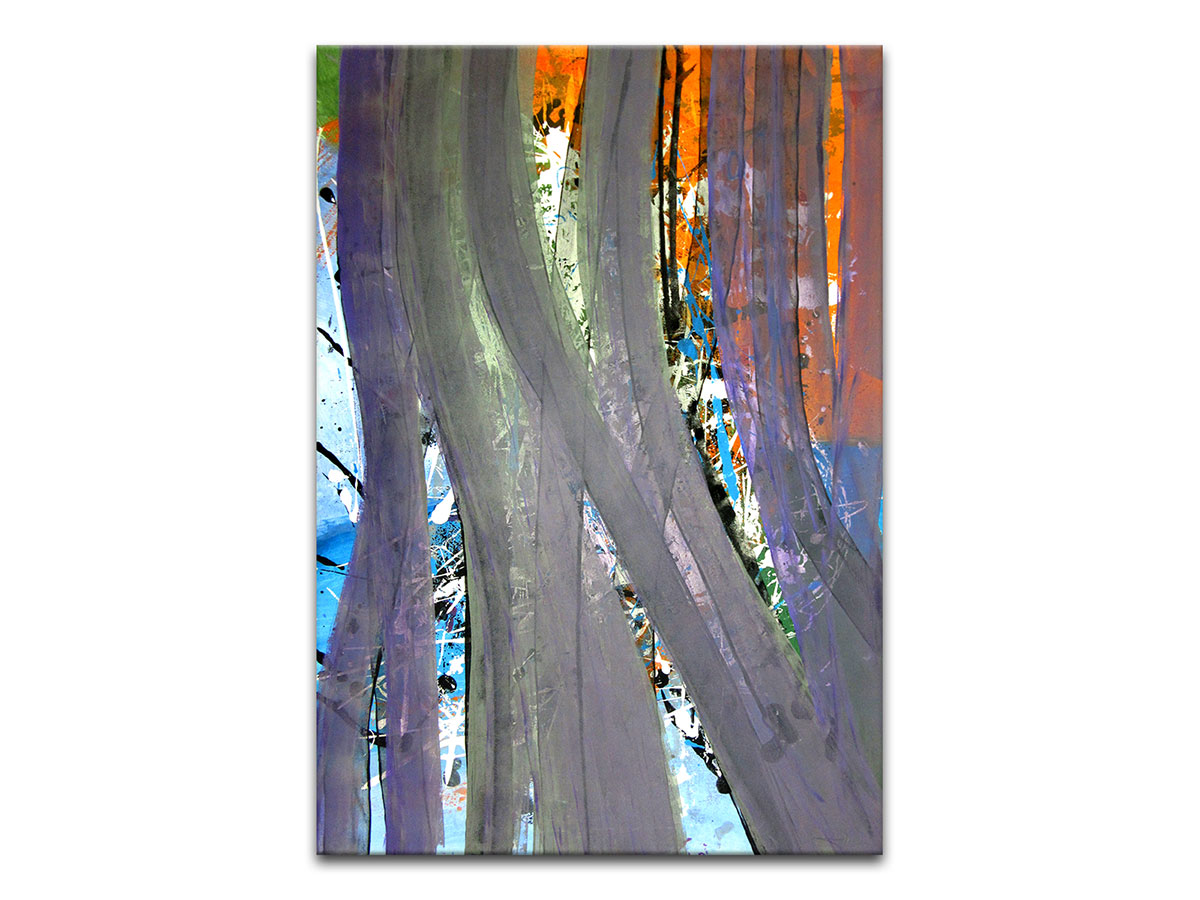 Moderne slike u galeriji MAG - apstraktna slika Skriveno od pogleda akril na hameru 100x70 cm