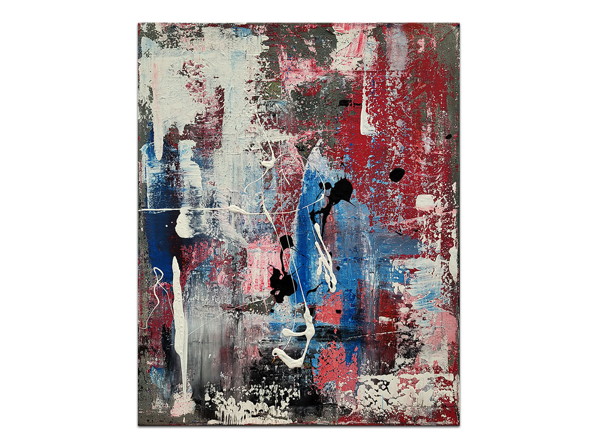 Moderne slike u galeriji MAG - apstraktna slika Nesvjesni dojam Akril na napetom platnu 50x40 cm