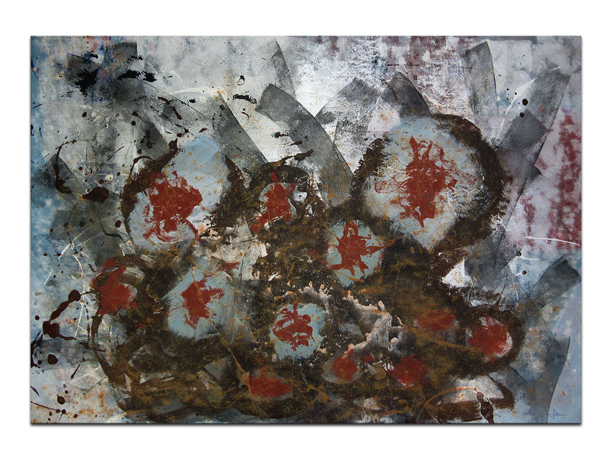 Moderne slike u galeriji MAG - apstraktna slika Usnule zvijezde akril na hameru 100x70 cm