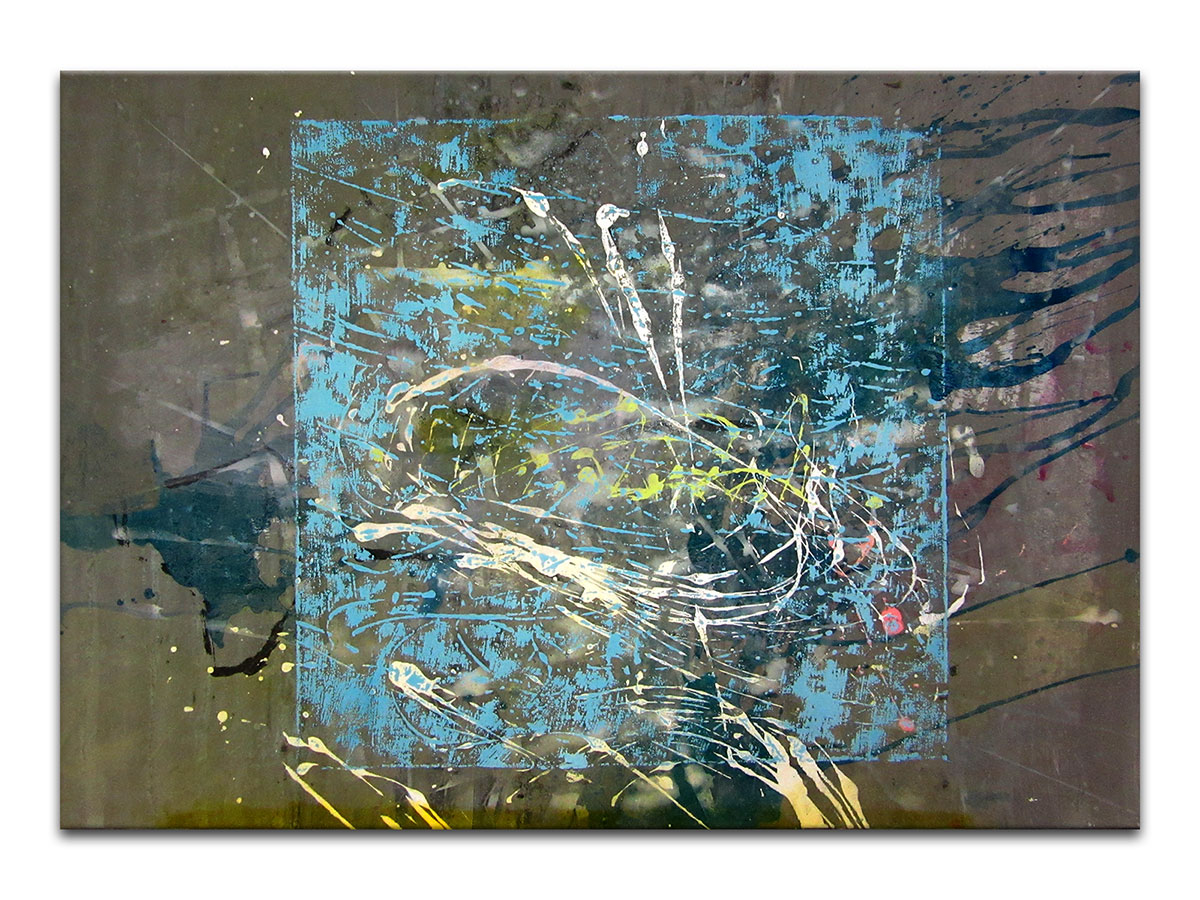 Moderne slike u galeriji MAG - apstraktna slika Struktura razuma akril na hameru 100x70 cm