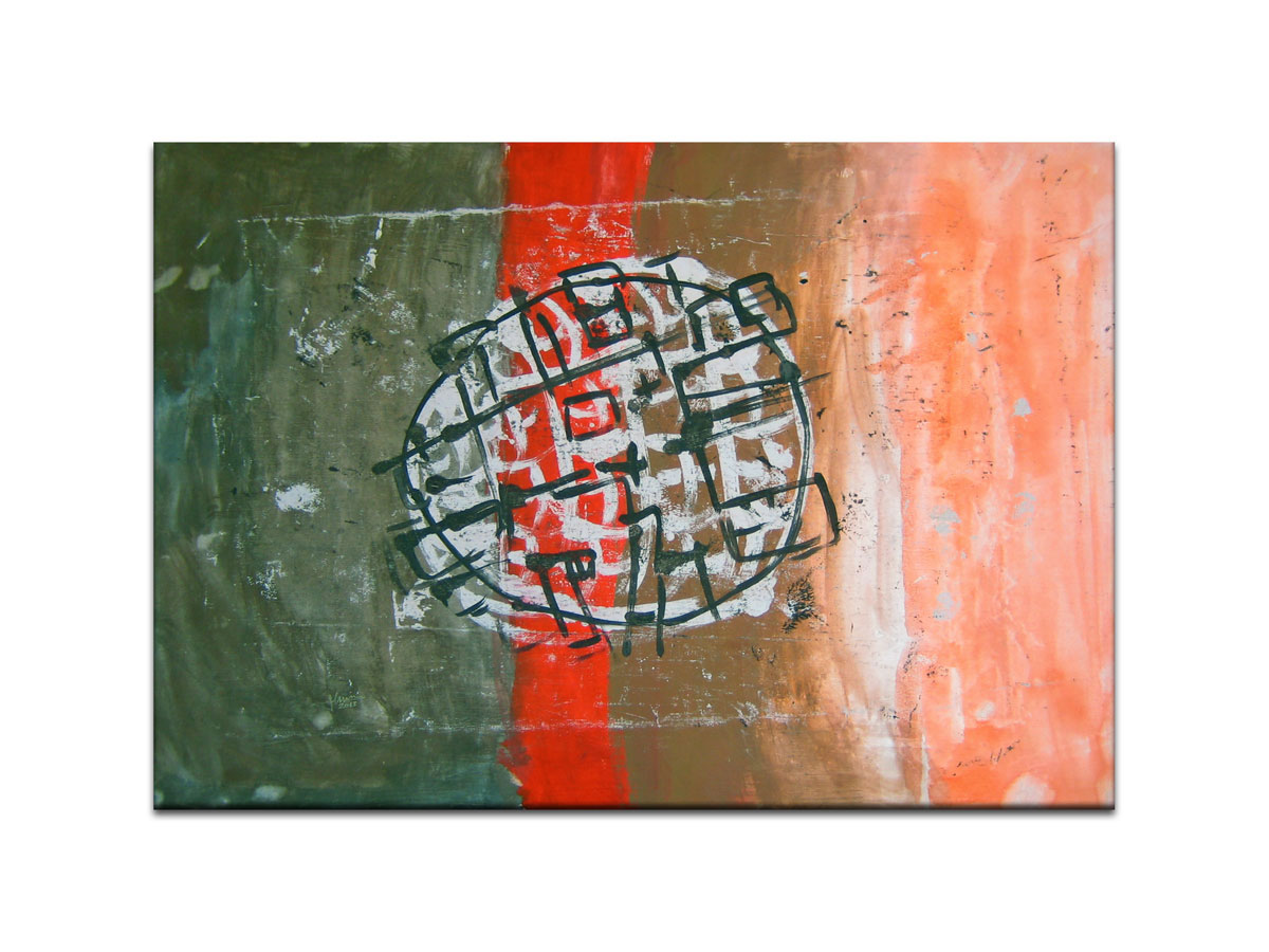 Apstrakcija - Moderna apstraktna slika - Osjećajni subjekt - Akril na platnu 95x65 cm