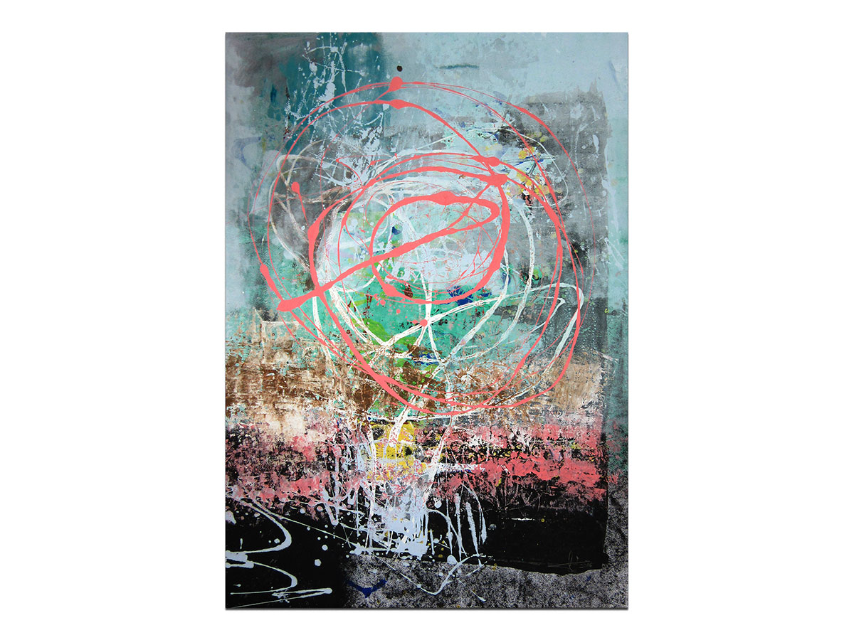 Prodaja umjetničkih slika u online galeriji MAG - apstraktna slika Design of dreams akril na hameru 100x70 cm
