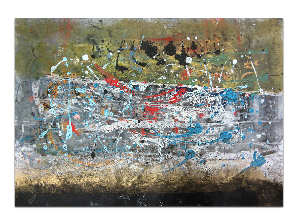 Moderne slike u galeriji MAG - apstraktna slika Skriveni život mora akril na hameru 100x70 cm