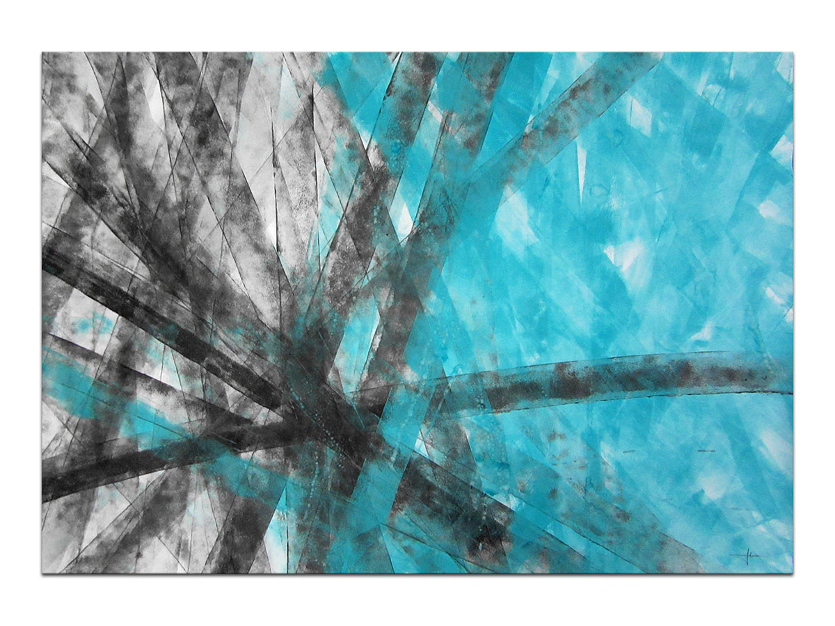 Moderne slike u galeriji MAG - apstraktna slika Smjernice akril na hameru 100x70 cm