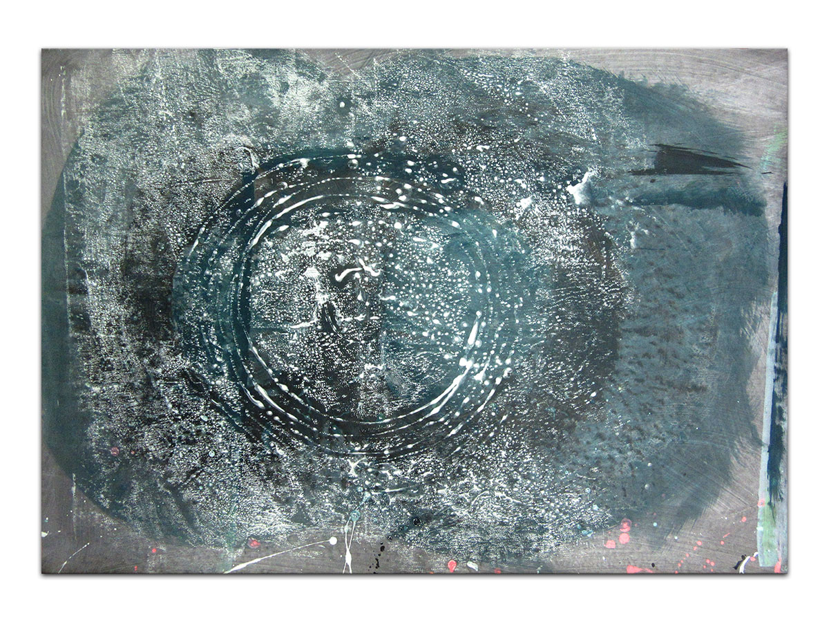 Moderne slike u galeriji MAG - apstraktna slika Krugovi noći akril na hameru 100x70 cm