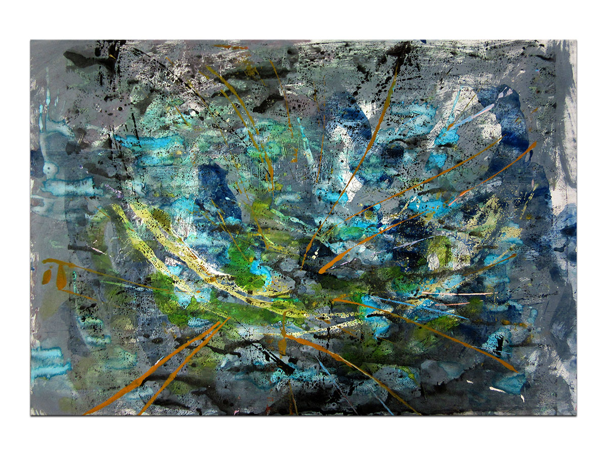 Moderne slike u galeriji MAG - apstraktna slika Morski ciklus VI akril na hameru 100x70 cm