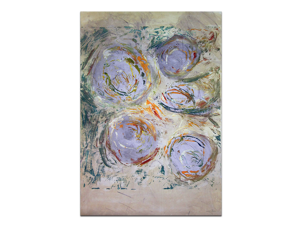 Moderne slike u galeriji MAG - apstraktna slika Sjećanje na ljeto akril na hameru 100x70 cm