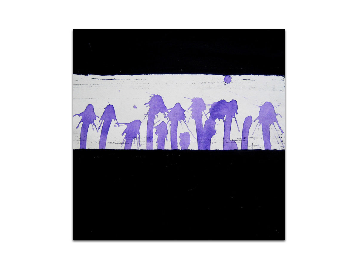 Galerija umjetnina MAG - originalna apstraktna slika - Purpural - akril na platnu