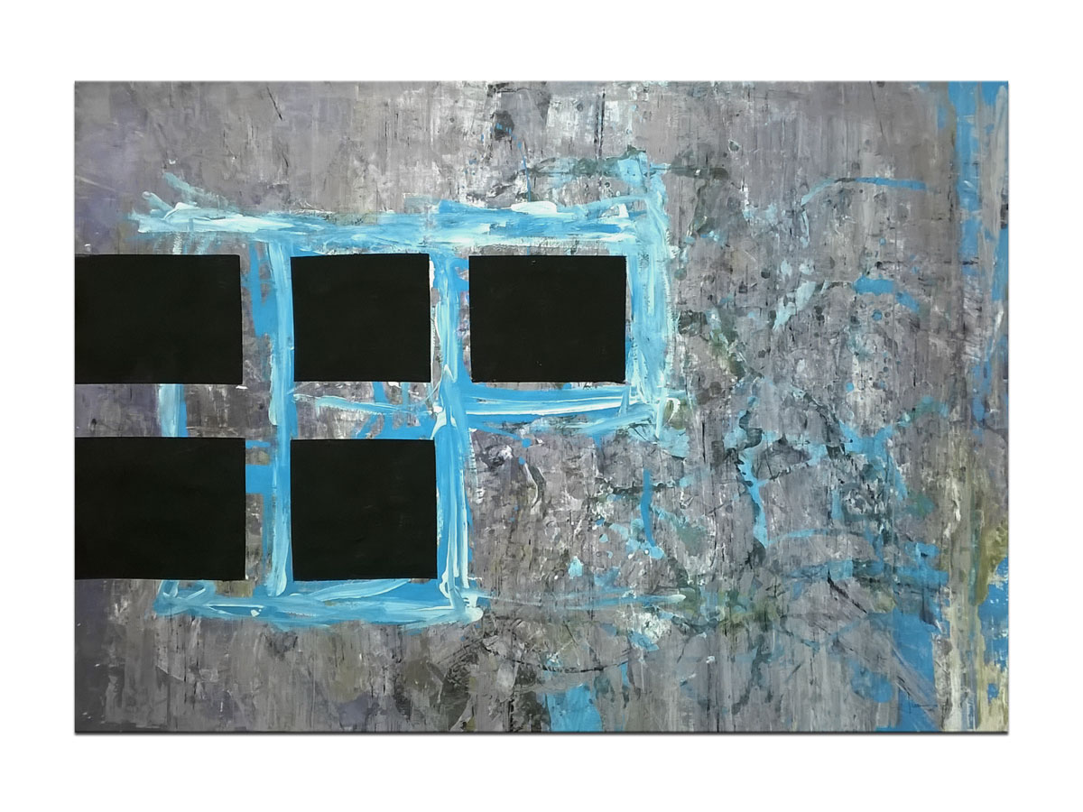 Moderne slike u galeriji MAG - apstraktna slika Emocionalna arhitektura Akril na hameru 100x70 cm