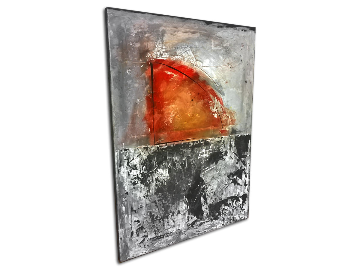 Slike za spavaće sobe u ponudi galerije MAG - apstraktna slika Djelić sunca akril na platnu 70x50 cm