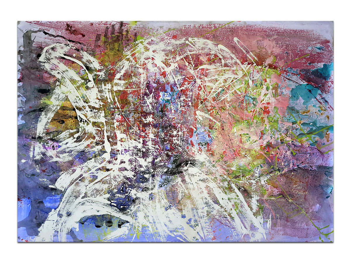 Moderne slike u galeriji MAG - apstraktna slika Žarka želja akril na hameru 100x70 cm
