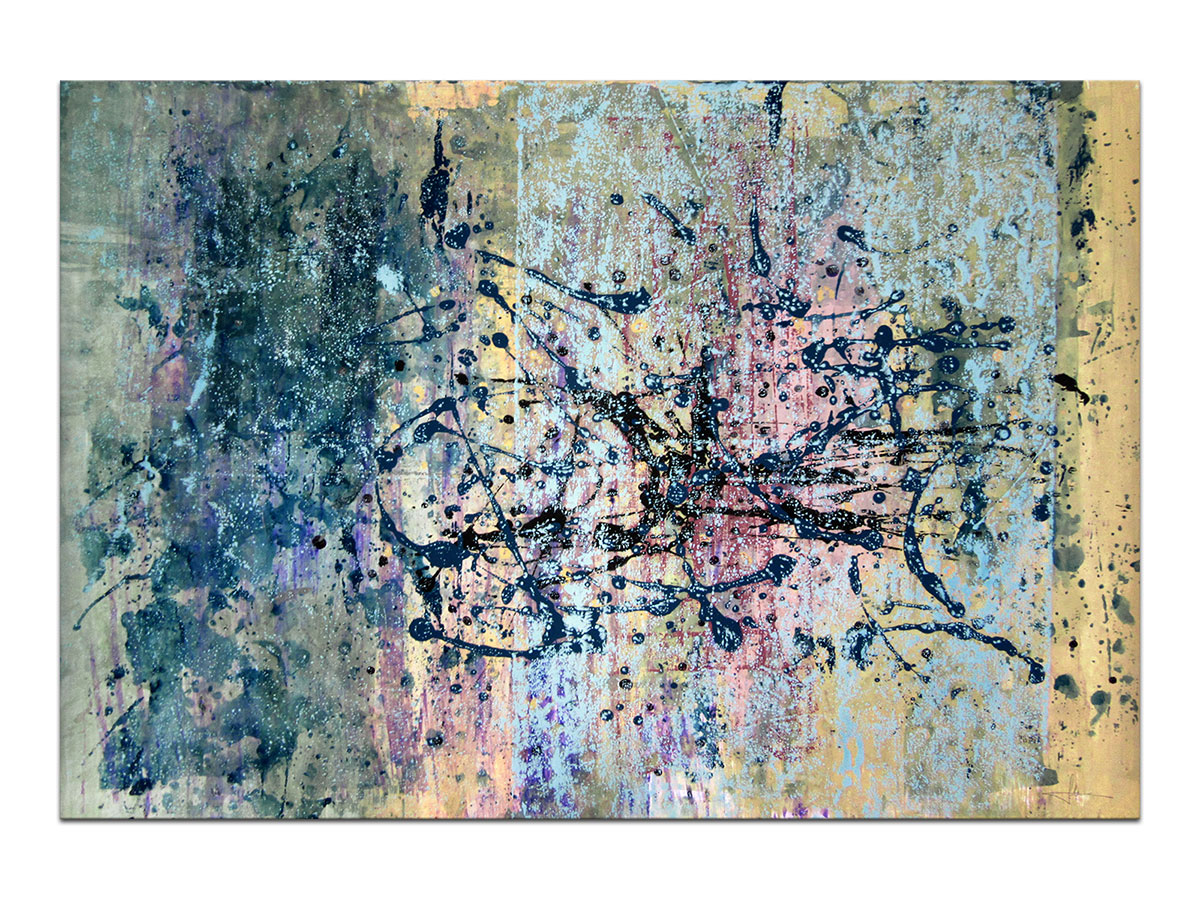 Moderne slike u galeriji MAG - apstraktna slika Nepredvidljiv razlog akril na hameru 100x70 cm
