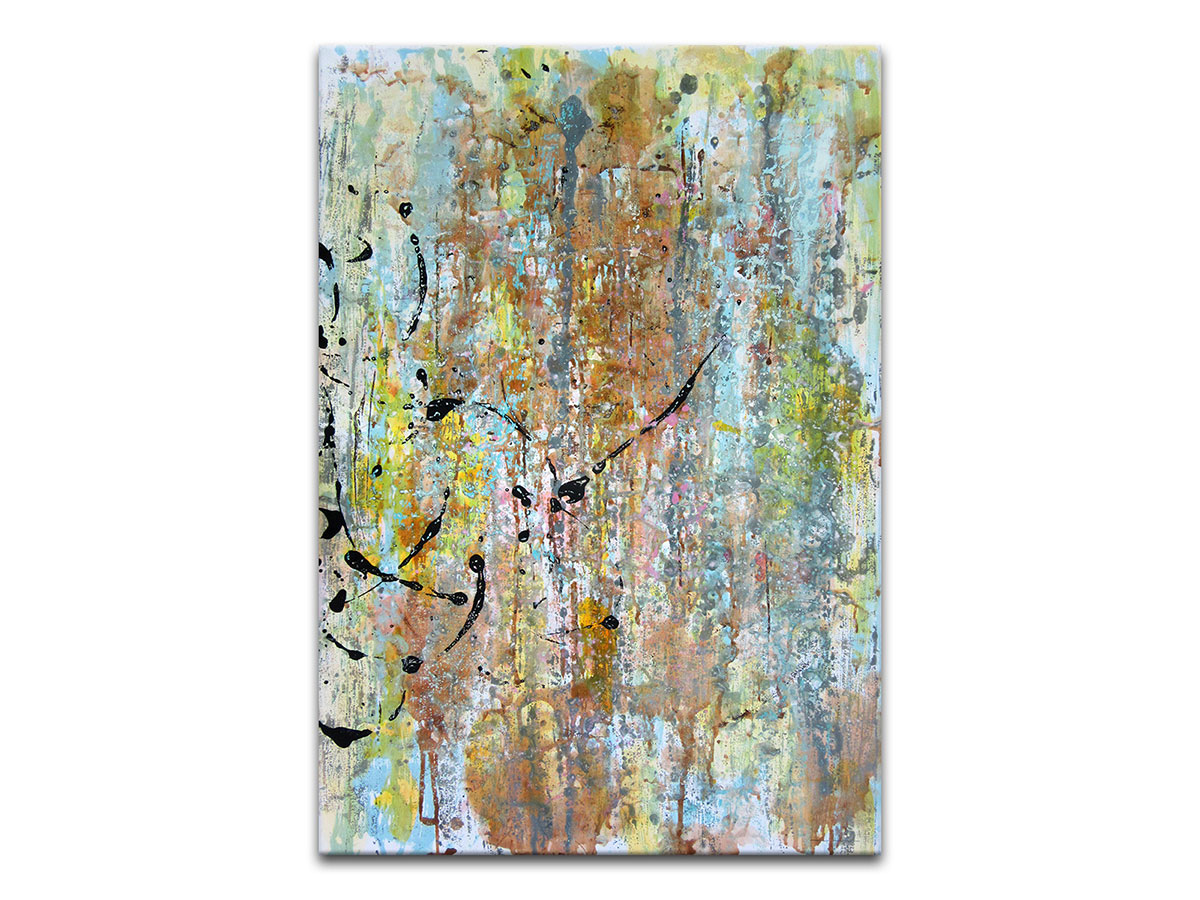 Moderne slike u galeriji MAG - apstraktna slika Jesenja kiša akril na hameru 100x70 cm