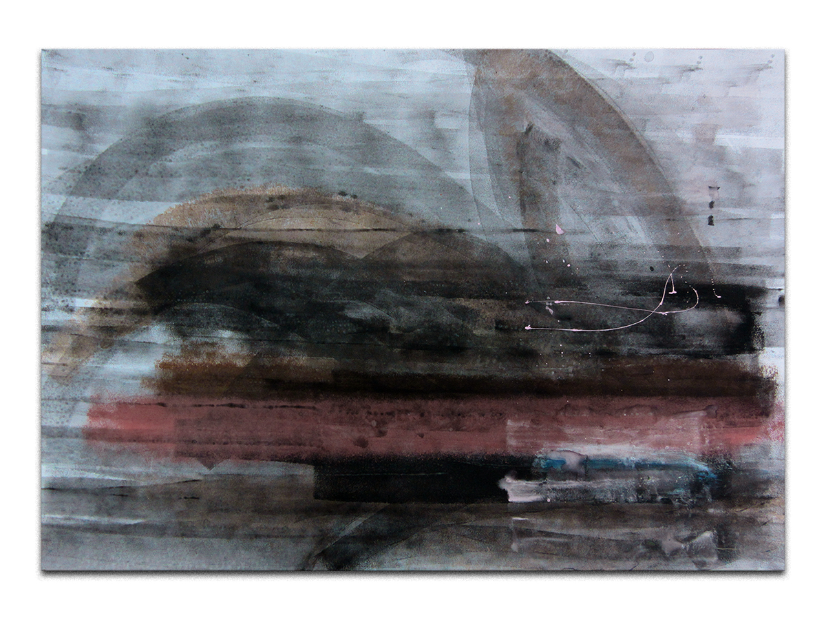 Moderne slike u galeriji MAG - apstraktna slika Netom prije sna akril na hameru 100x70 cm