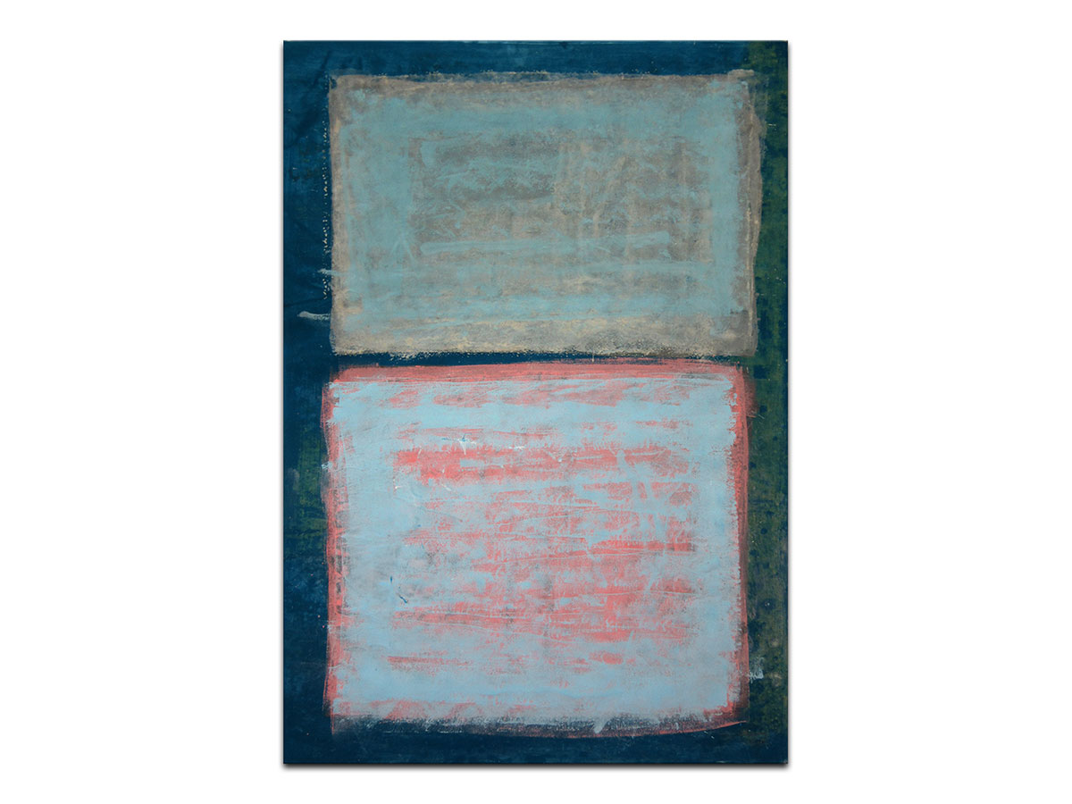 Moderne slike u galeriji MAG - apstraktna slika Nebo iz sjećanja akril na hameru 100x70 cm