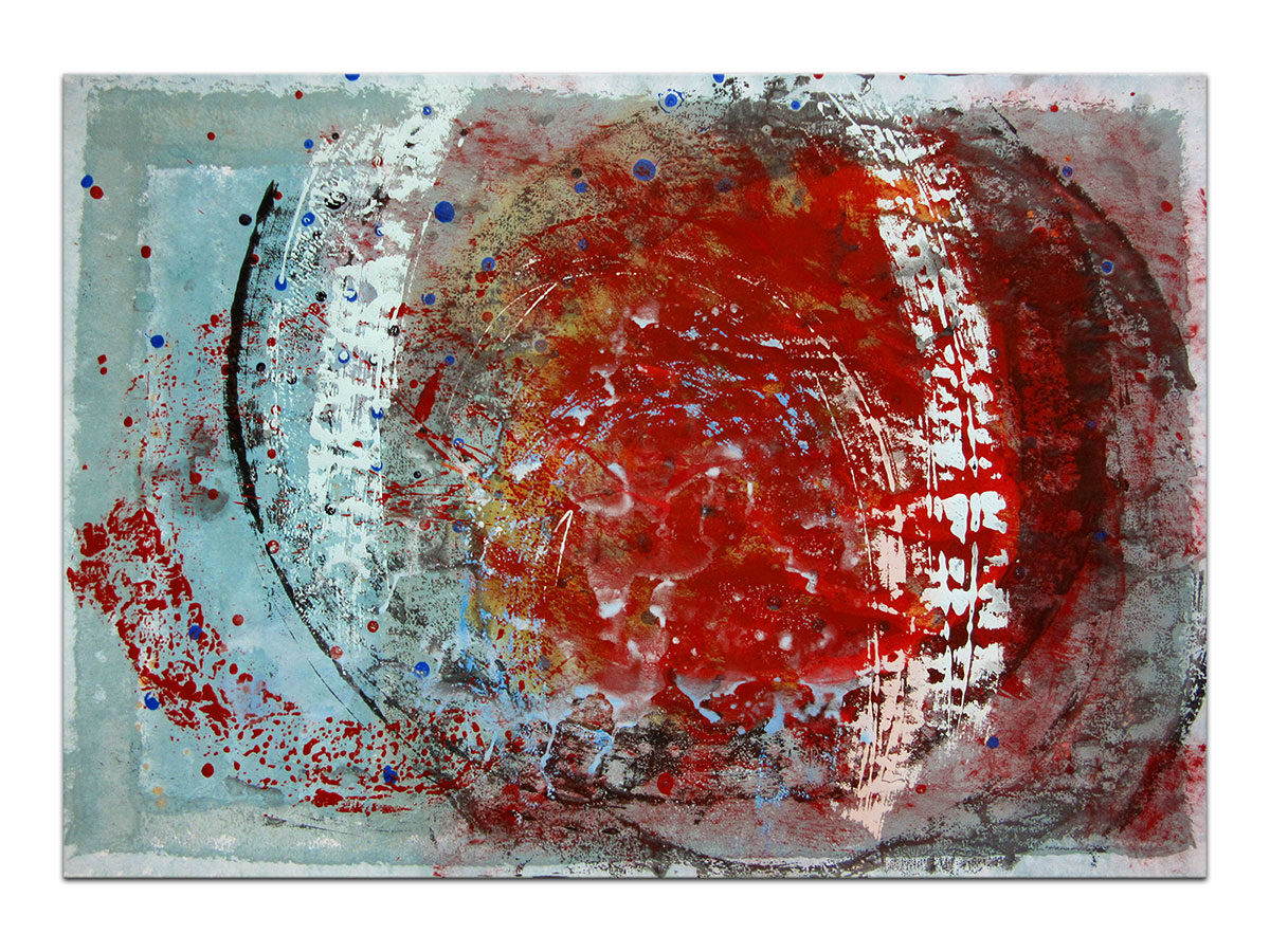 Moderne slike u galeriji MAG - apstraktna slika Etna akril na hameru 100x70 cm