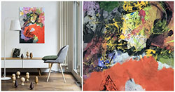 Detalj i prikaz slike u interijeru