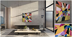 Detalj i prikaz slike u interijeru