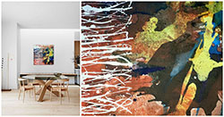 Detalj i prikaz slike u interijeru